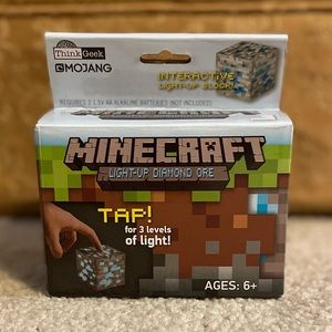 NIB Minecraft 2014 Light-Up Diamond Ore Mojang ThinkGeek